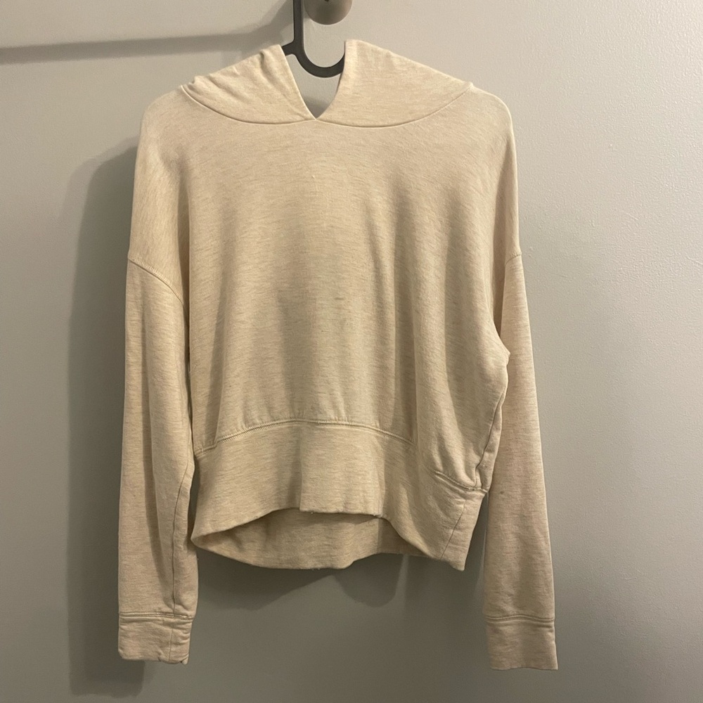 Aerie Cream Hooded Sweatshirt